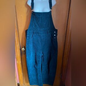 Fashion Corduroy Barrel Women Overalls